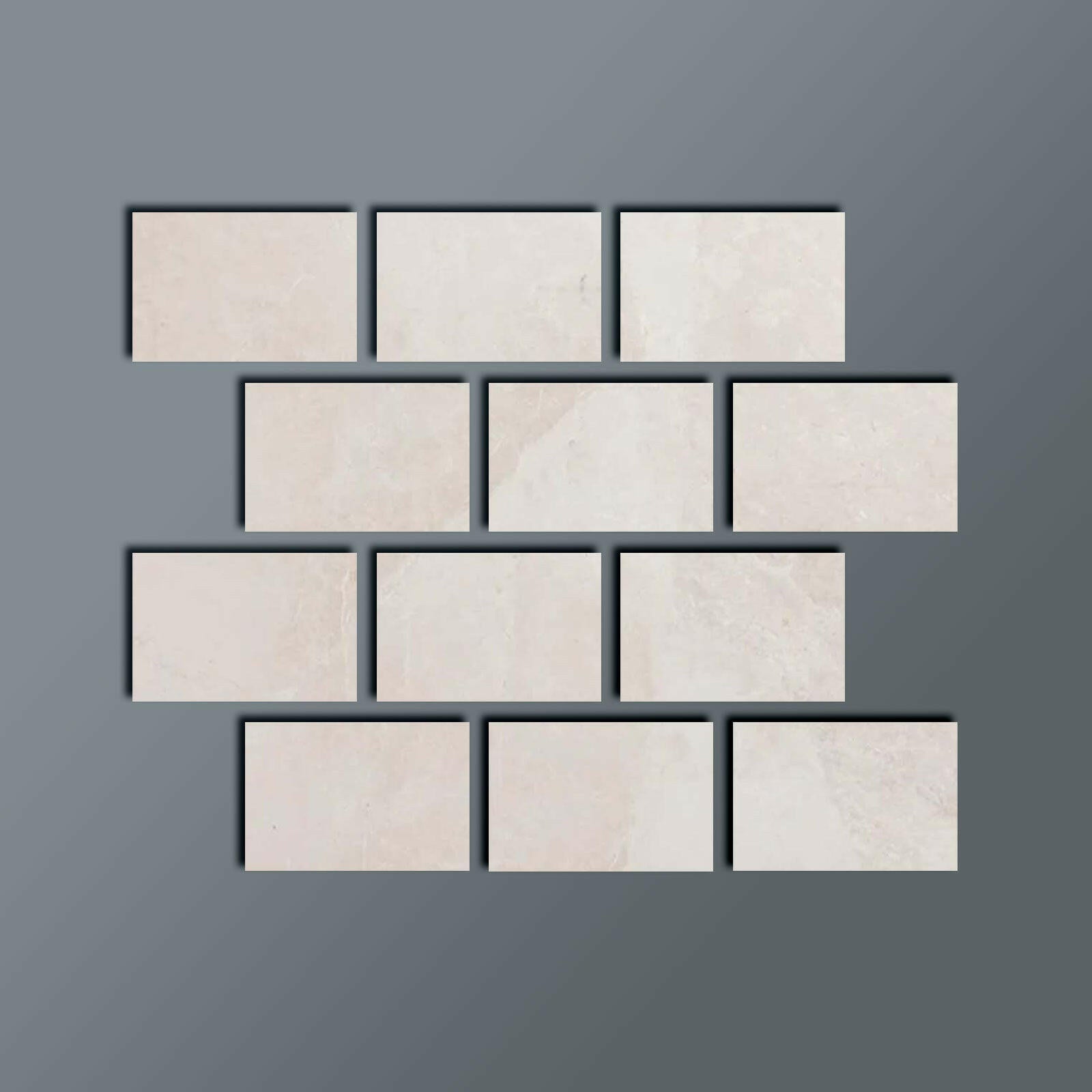 Special Cut | 4x6 White Pearl / Botticino Marble Polished Tile Special Cut | 4x6 White Pearl / Botticino Marble Polished Tile - American Tile Depot