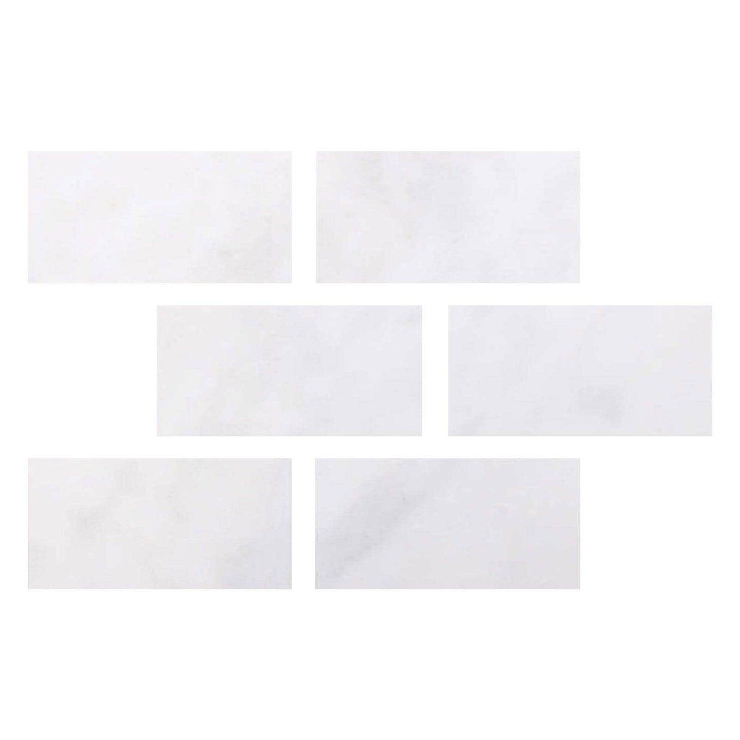 Special Cut | 4x8 Afyon White Marble Polished Tile Special Cut | 4x8 Afyon White Marble Polished Tile - American Tile Depot