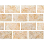 Special Cut | 4x8 Antico Onyx Travertine Filled & Polished Tile Special Cut | 4x8 Antico Onyx Travertine Filled & Polished Tile - American Tile Depot