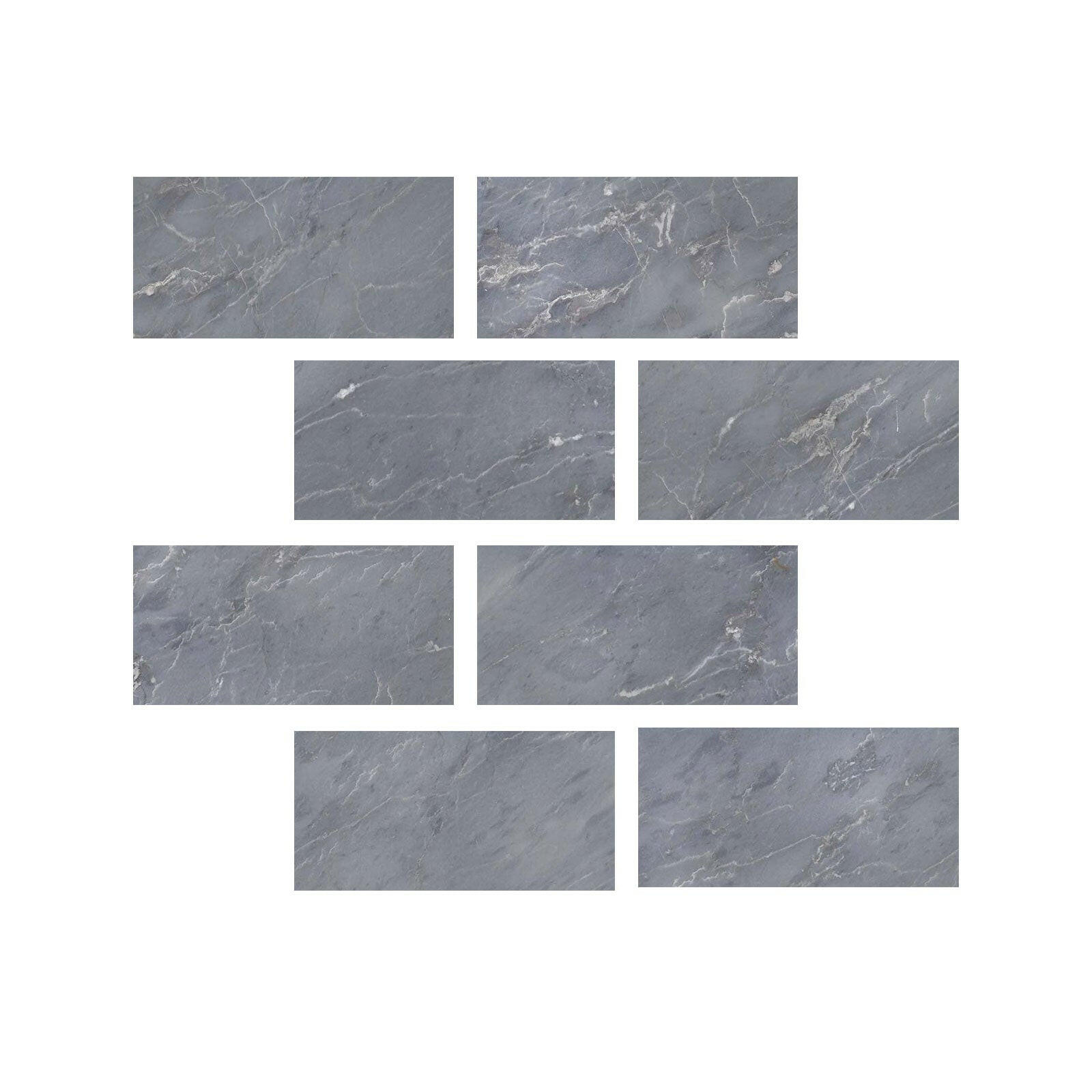 Special Cut | 4x8 Bardiglio Imperiale Marble Polished Tile Special Cut | 4x8 Bardiglio Imperiale Marble Polished Tile - American Tile Depot