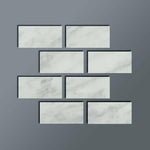 Special Cut | 4x8 Bianco Venatino Marble Honed Tile Special Cut | 4x8 Bianco Venatino Marble Honed Tile - American Tile Depot