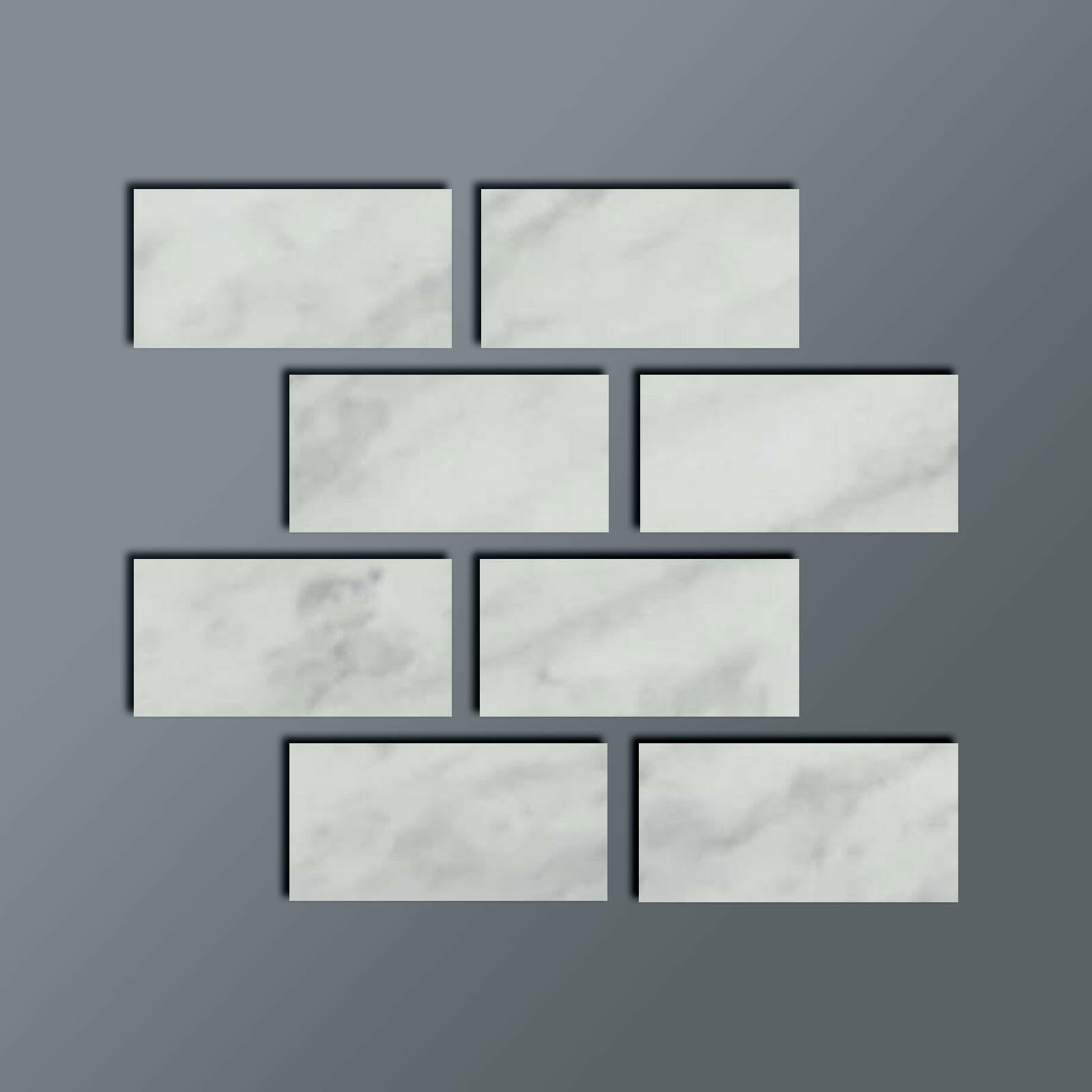 Special Cut | 4x8 Bianco Venatino Marble Honed Tile Special Cut | 4x8 Bianco Venatino Marble Honed Tile - American Tile Depot