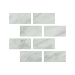 Special Cut | 4x8 Bianco Venatino Marble Honed Tile Special Cut | 4x8 Bianco Venatino Marble Honed Tile - American Tile Depot