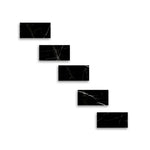 Special Cut | 4x8 Black Marquina Marble Honed Tile Special Cut | 4x8 Black Marquina Marble Honed Tile - American Tile Depot