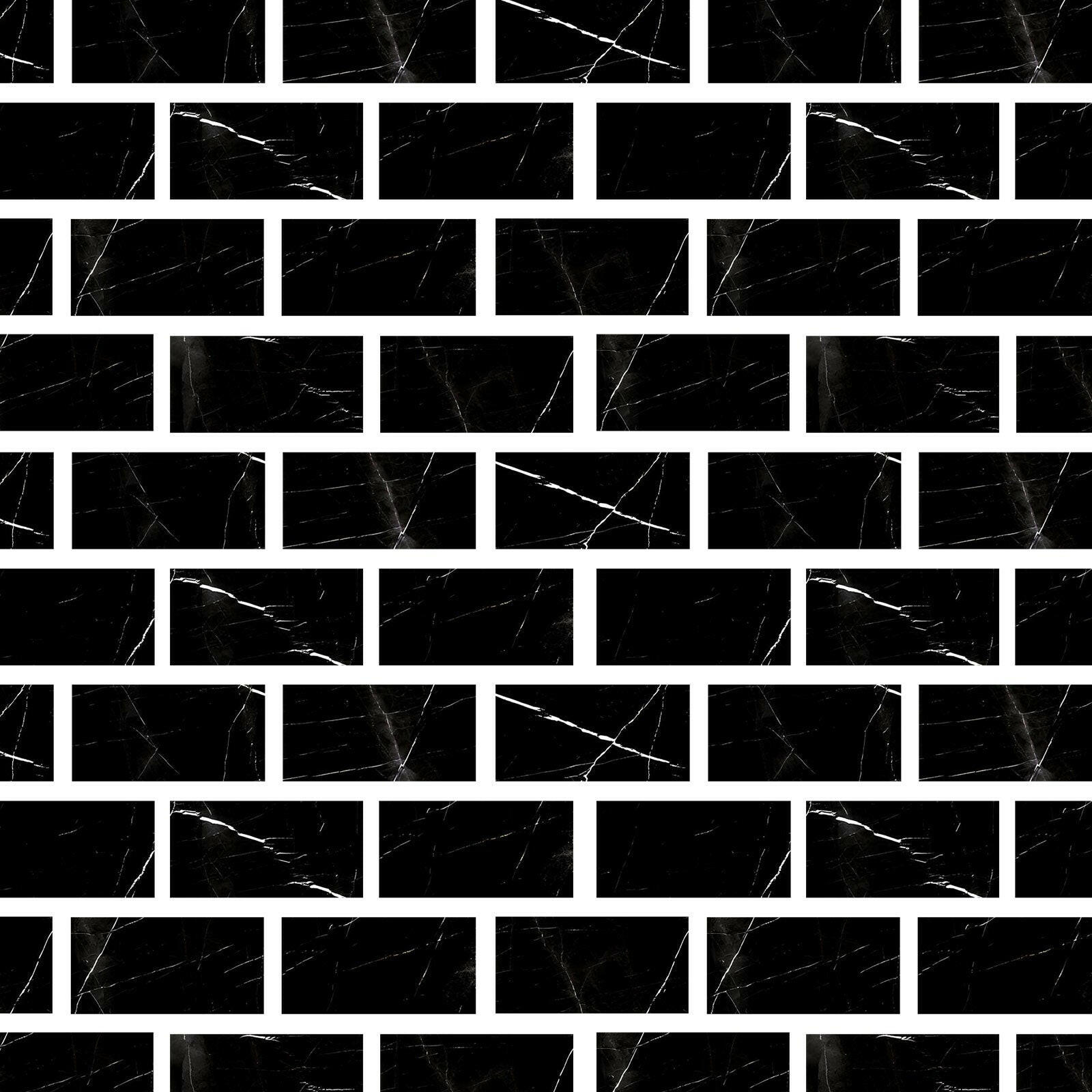 Special Cut | 4x8 Black Marquina Marble Polished Tile Special Cut | 4x8 Black Marquina Marble Polished Tile - American Tile Depot