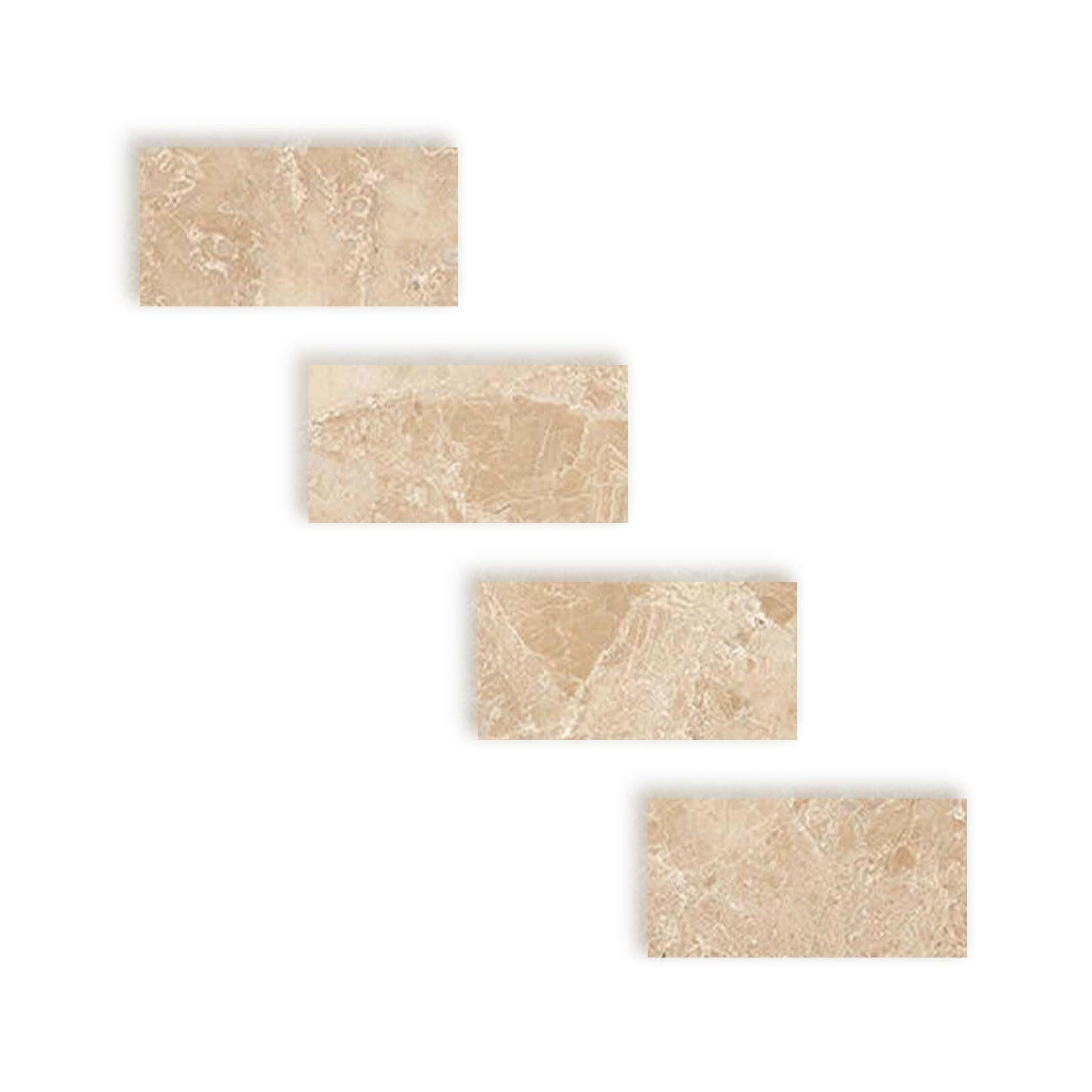 Special Cut | 4x8 Cappuccino Marble Polished Tile Special Cut | 4x8 Cappuccino Marble Polished Tile - American Tile Depot