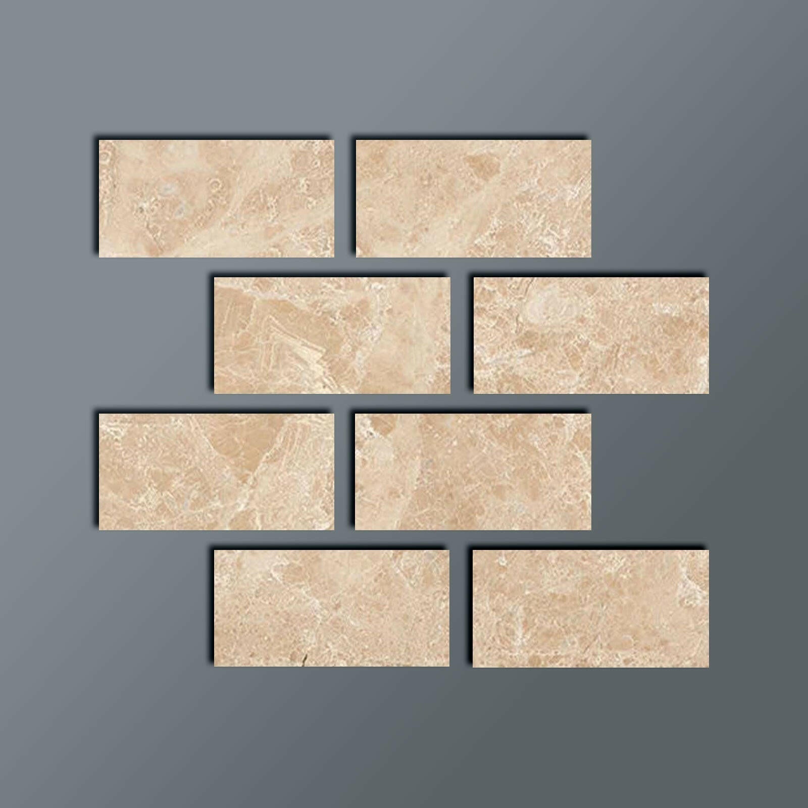 Special Cut | 4x8 Cappuccino Marble Polished Tile Special Cut | 4x8 Cappuccino Marble Polished Tile - American Tile Depot