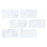 Special Cut | 4x8 Carrara White Marble Polished Tile Special Cut | 4x8 Carrara White Marble Polished Tile - American Tile Depot