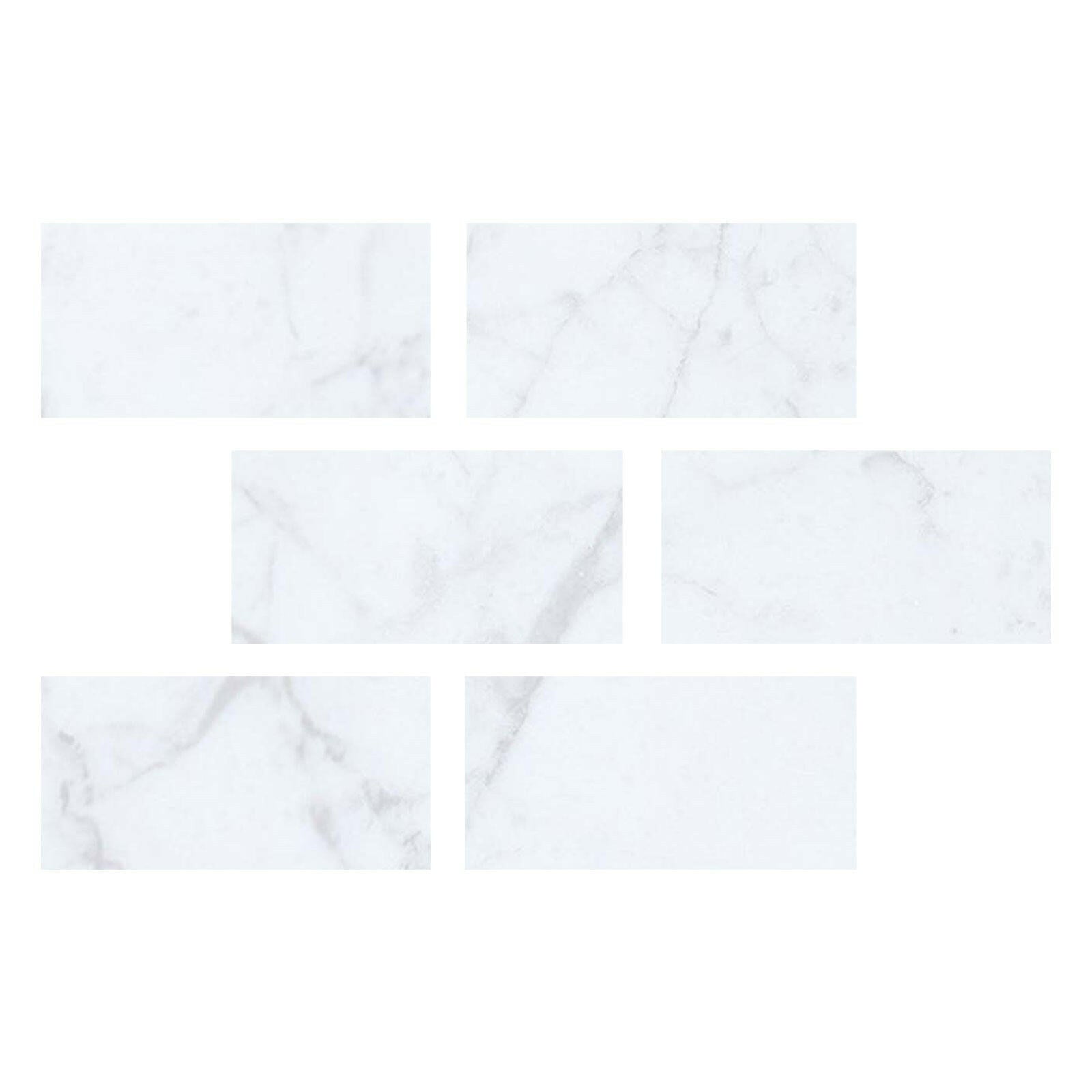 Special Cut | 4x8 Carrara White Marble Polished Tile Special Cut | 4x8 Carrara White Marble Polished Tile - American Tile Depot