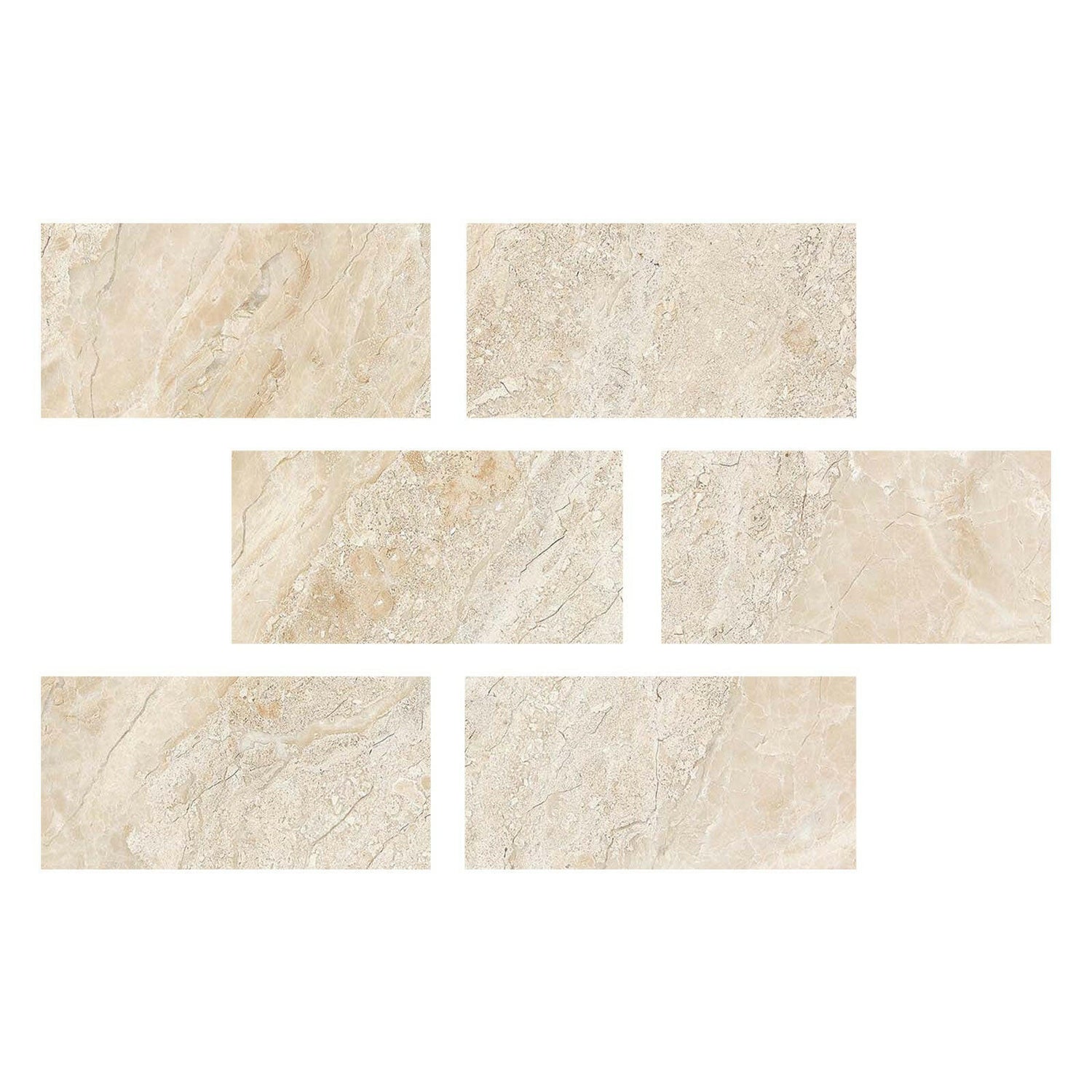Special Cut | 4x8 Diano Royal (Queen Beige) Marble Honed Tile Special Cut | 4x8 Diano Royal (Queen Beige) Marble Honed Tile - American Tile Depot