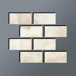 Special Cut | 4x8 Durango Cream Travertine Filled & Honed Tile Special Cut | 4x8 Durango Cream Travertine Filled & Honed Tile - American Tile Depot