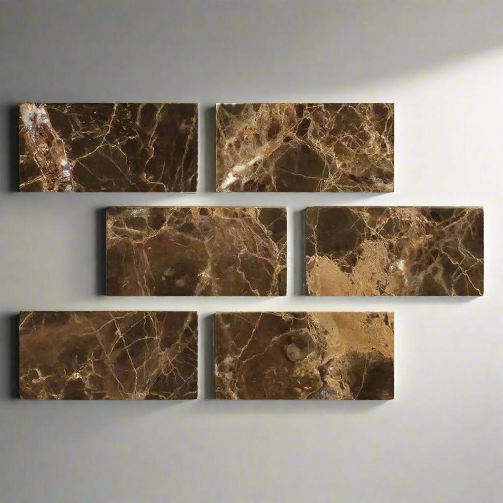 Special Cut | 4x8 Emperador Dark Marble Polished Tile Special Cut | 4x8 Emperador Dark Marble Polished Tile - American Tile Depot