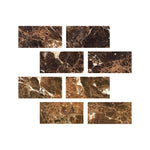 Special Cut | 4x8 Emperador Dark Marble Polished Tile Special Cut | 4x8 Emperador Dark Marble Polished Tile - American Tile Depot