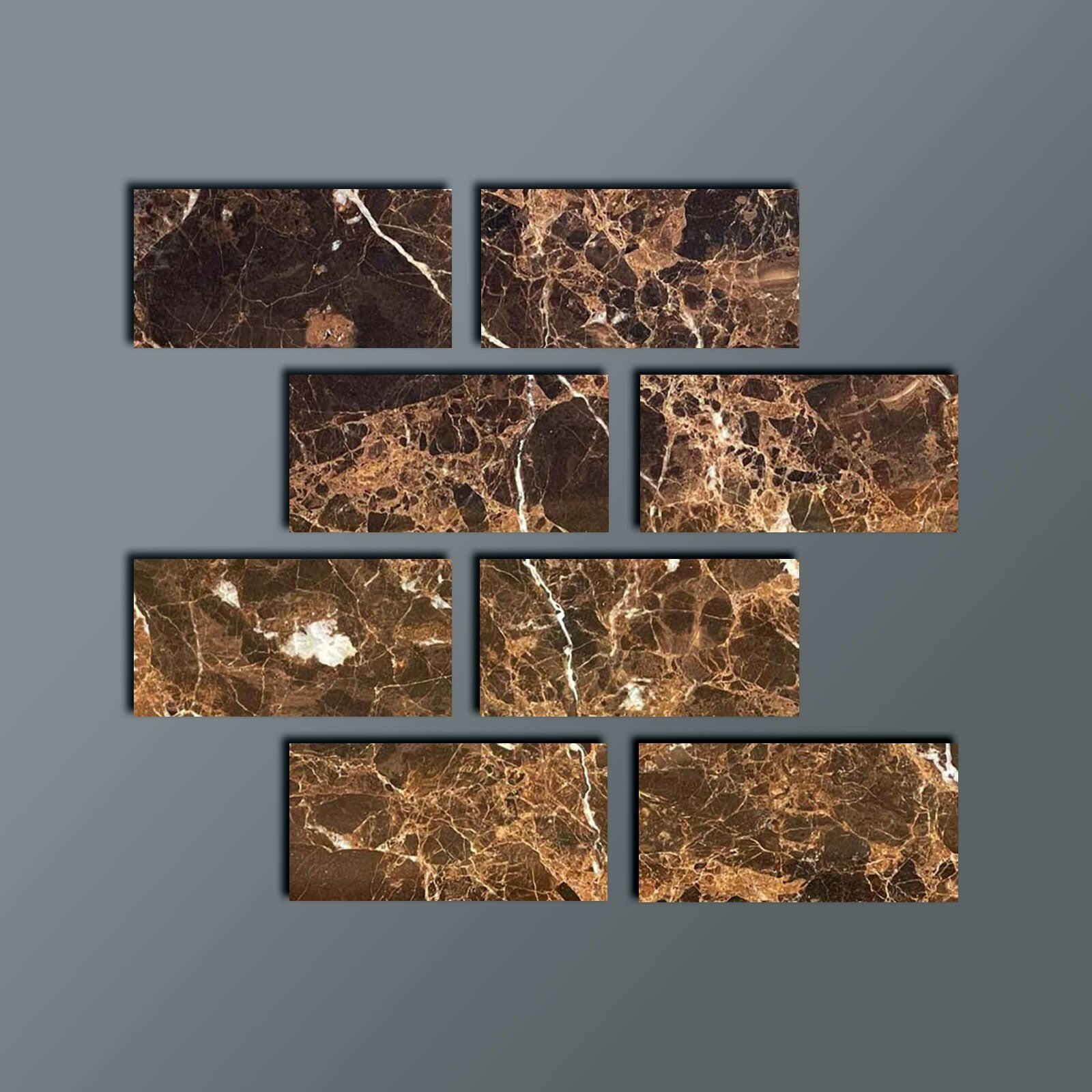 Special Cut | 4x8 Emperador Dark Marble Polished Tile Special Cut | 4x8 Emperador Dark Marble Polished Tile - American Tile Depot