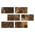 Special Cut | 4x8 Emperador Dark Marble Polished Tile Special Cut | 4x8 Emperador Dark Marble Polished Tile - American Tile Depot