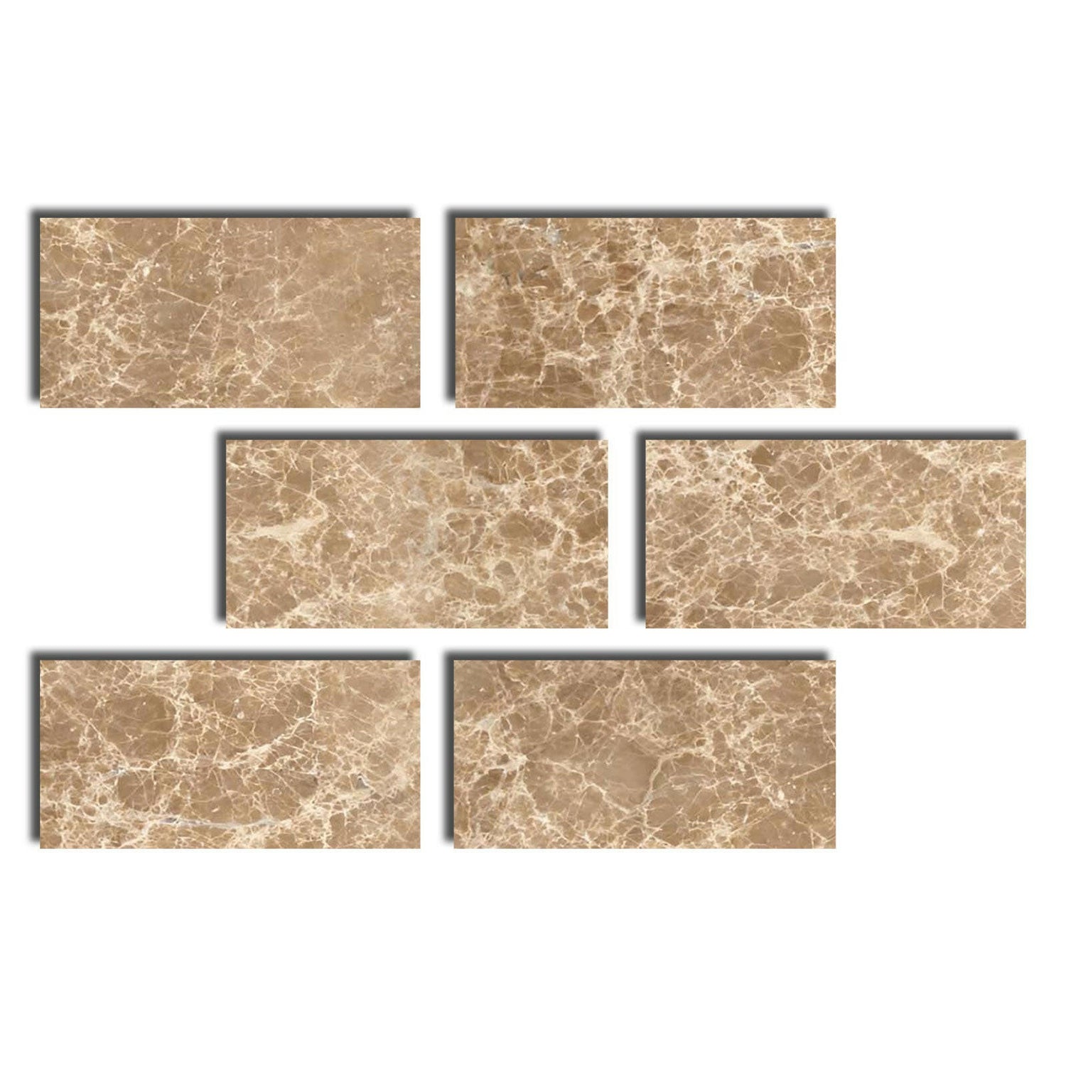 Special Cut | 4x8 Emperador Light Marble Polished Tile Special Cut | 4x8 Emperador Light Marble Polished Tile - American Tile Depot