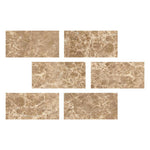 Special Cut | 4x8 Emperador Light Marble Polished Tile Special Cut | 4x8 Emperador Light Marble Polished Tile - American Tile Depot