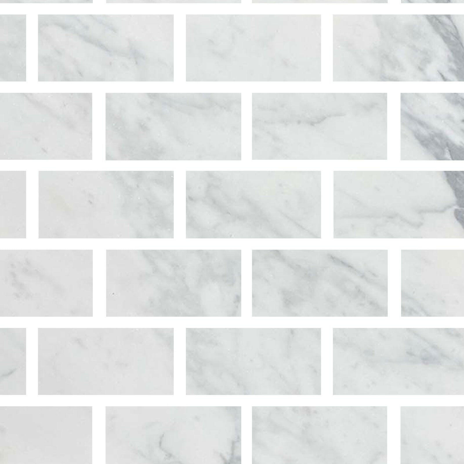 Special Cut | 4x8 Italian Statuary White Marble Honed Tile Special Cut | 4x8 Italian Statuary White Marble Honed Tile - American Tile Depot