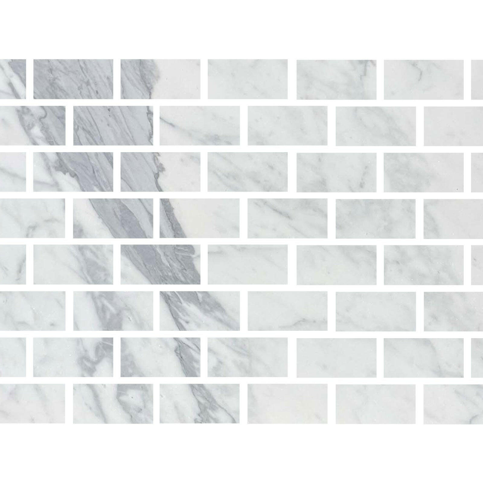 Special Cut | 4x8 Italian Statuary White Marble Polished Tile Special Cut | 4x8 Italian Statuary White Marble Polished Tile - American Tile Depot