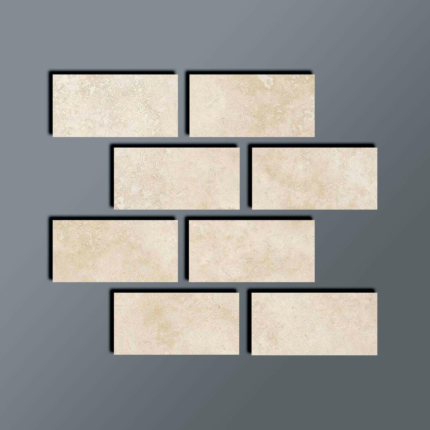 Special Cut | 4x8 Ivory Travertine Filled & Honed Tile Special Cut | 4x8 Ivory Travertine Filled & Honed Tile - American Tile Depot
