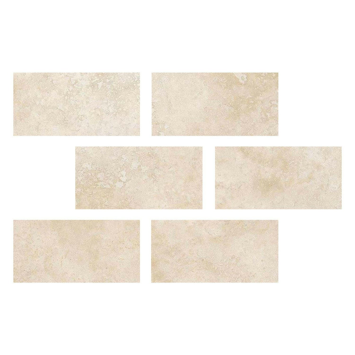 Special Cut | 4x8 Ivory Travertine Filled & Honed Tile Special Cut | 4x8 Ivory Travertine Filled & Honed Tile - American Tile Depot