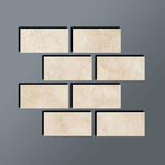 Special Cut | 4x8 Ivory Travertine Filled & Polished Tile - American Tile Depot