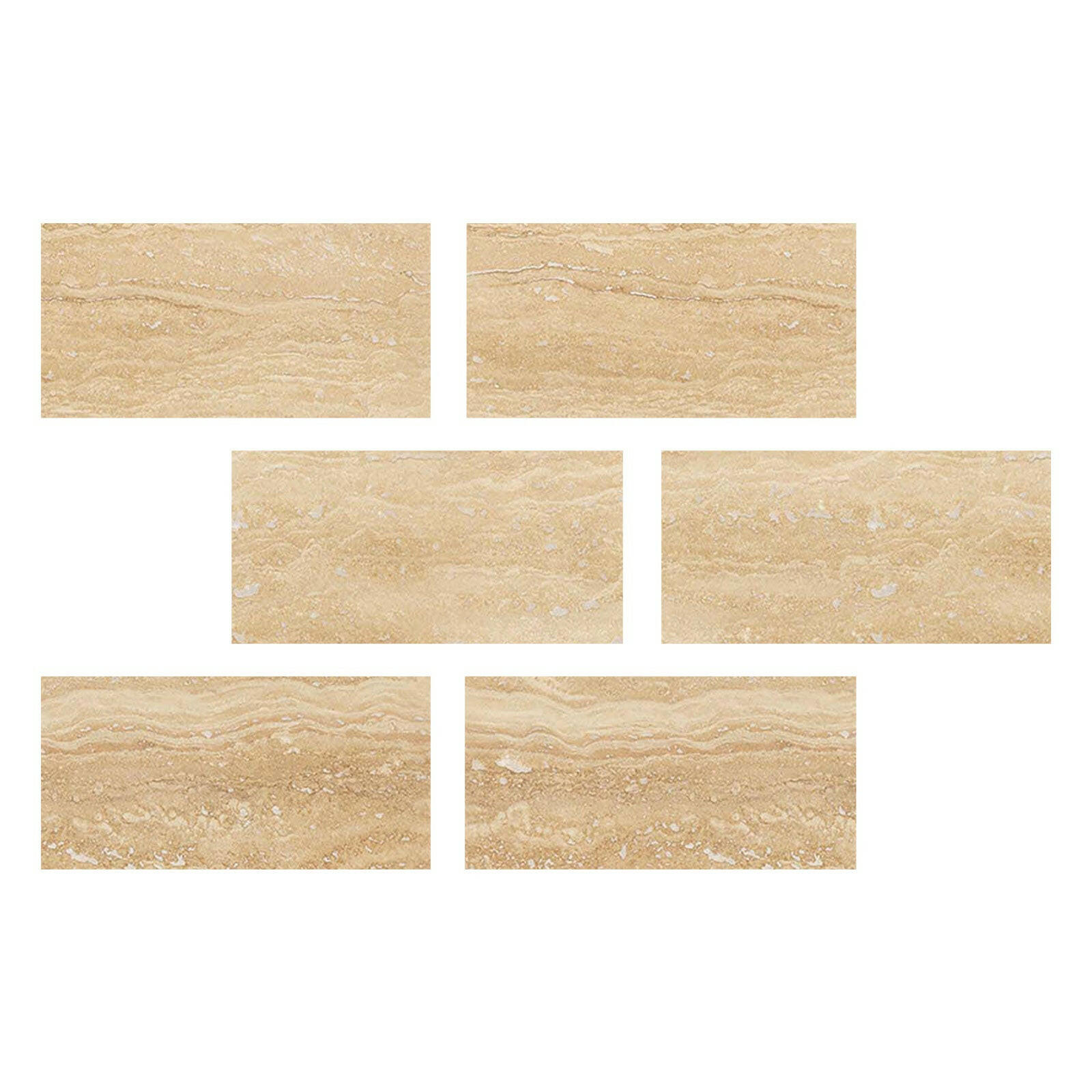 Special Cut | 4x8 Ivory Travertine Vein Cut Filled & Polished Tile Special Cut | 4x8 Ivory Travertine Vein Cut Filled & Polished Tile - American Tile Depot