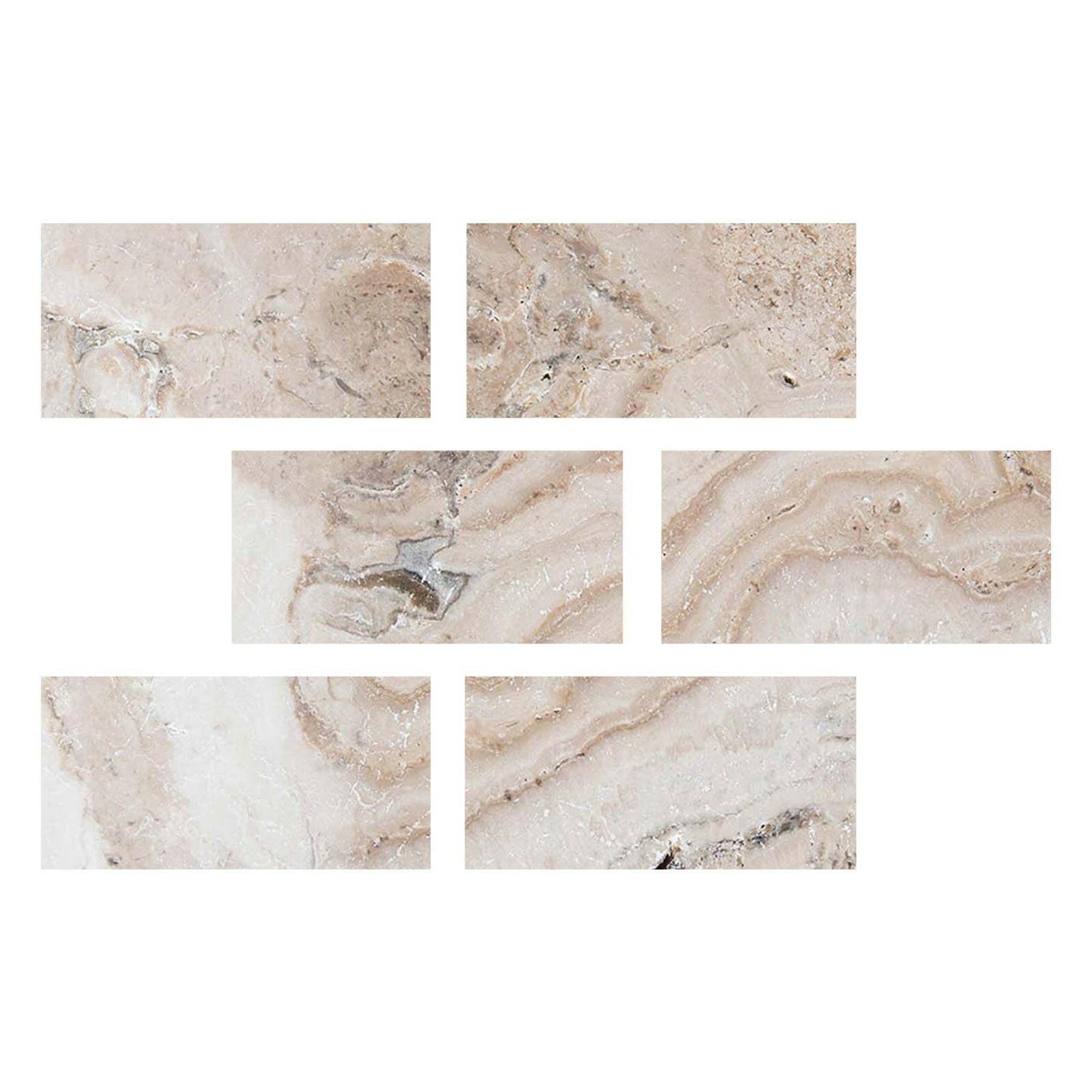 Special Cut | 4x8 Malibu Travertine Filled & Honed Tile Special Cut | 4x8 Malibu Travertine Filled & Honed Tile - American Tile Depot
