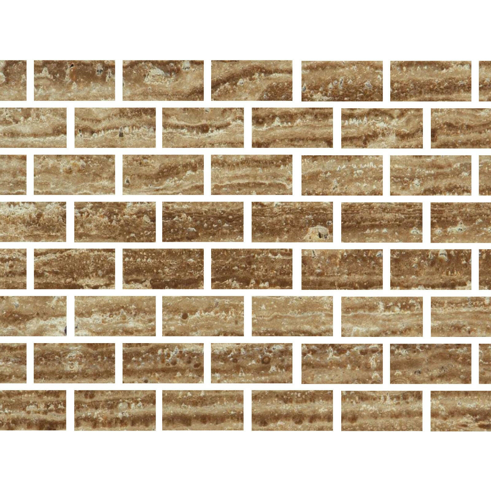 Special Cut | 4x8 Noce Exotic Travertine (Vein-Cut) Filled & Honed Tile Special Cut | 4x8 Noce Exotic Travertine (Vein-Cut) Filled & Honed Tile - American Tile Depot
