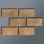 Special Cut | 4x8 Noce Travertine Filled & Honed Tile Special Cut | 4x8 Noce Travertine Filled & Honed Tile - American Tile Depot
