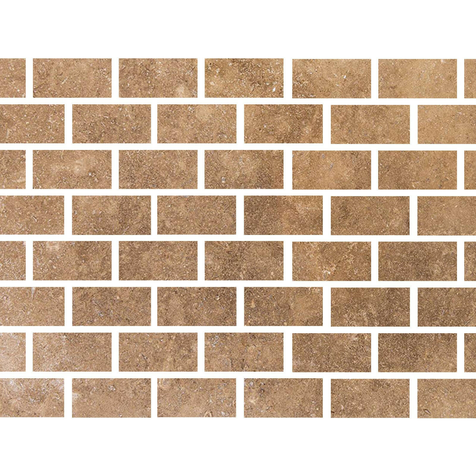 Special Cut | 4x8 Noce Travertine Filled & Honed Tile Special Cut | 4x8 Noce Travertine Filled & Honed Tile - American Tile Depot