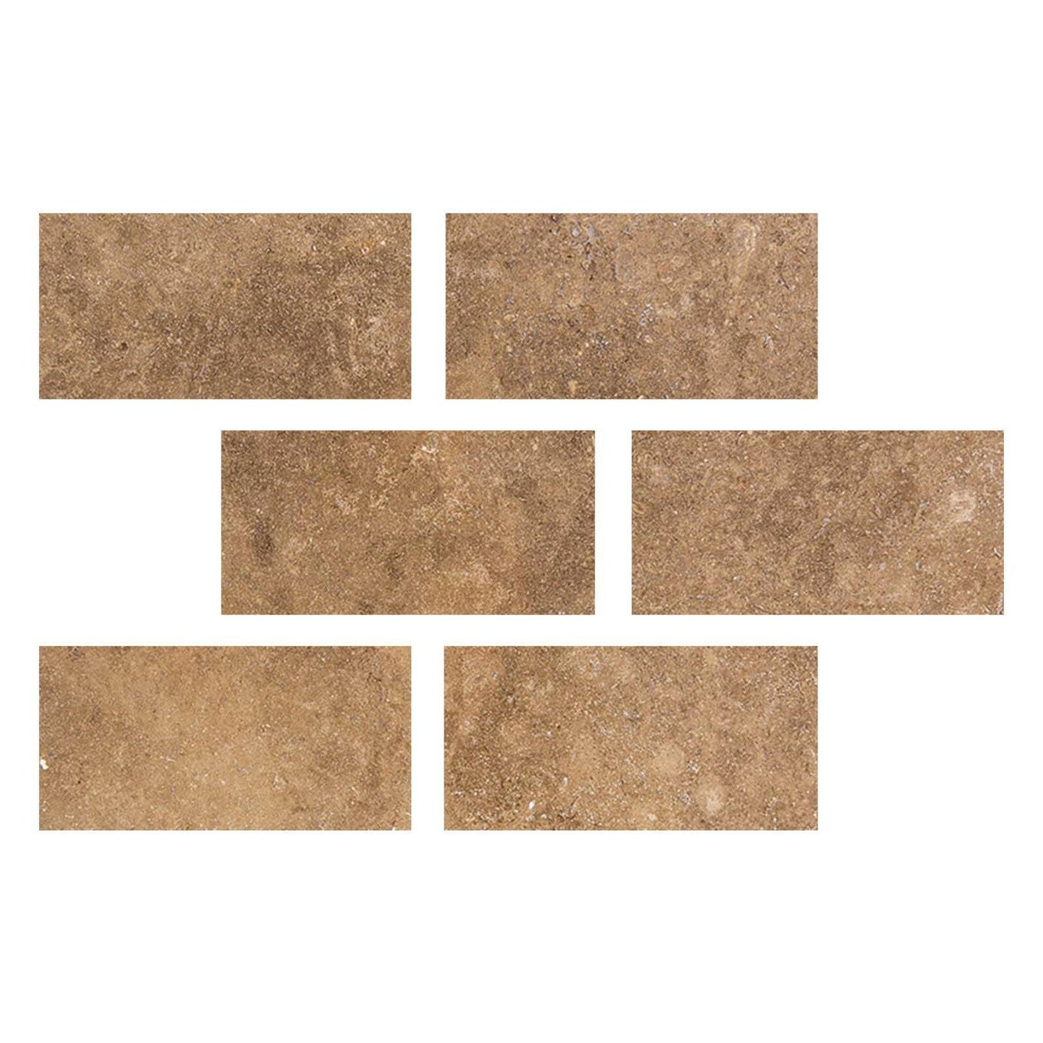 Special Cut | 4x8 Noce Travertine Filled & Honed Tile Special Cut | 4x8 Noce Travertine Filled & Honed Tile - American Tile Depot