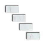 Special Cut | 4x8 Oriental White / Asian Statuary Marble Honed Tile Special Cut | 4x8 Oriental White / Asian Statuary Marble Honed Tile - American Tile Depot