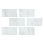 Special Cut | 4x8 Oriental White / Asian Statuary Marble Honed Tile Special Cut | 4x8 Oriental White / Asian Statuary Marble Honed Tile - American Tile Depot