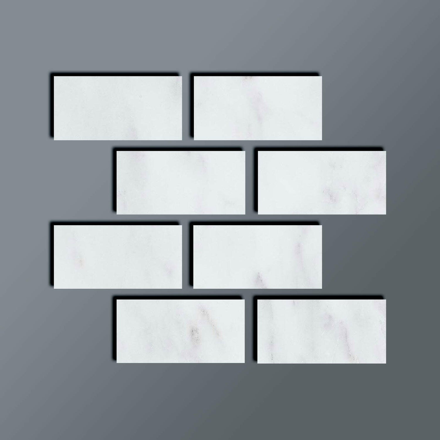 Special Cut | 4x8 Oriental White / Asian Statuary Marble Polished Tile Special Cut | 4x8 Oriental White / Asian Statuary Marble Polished Tile - American Tile Depot