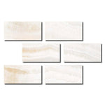Special Cut | 4x8 Premium White Onyx VEIN-CUT Polished Tile Special Cut | 4x8 Premium White Onyx VEIN-CUT Polished Tile - American Tile Depot