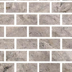 Special Cut | 4x8 Silver Travertine Filled & Honed Tile Special Cut | 4x8 Silver Travertine Filled & Honed Tile - American Tile Depot
