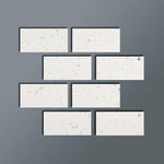 Special Cut | 4x8 Terrazzo Silver Marble Polished Tile Special Cut | 4x8 Terrazzo Silver Marble Polished Tile - American Tile Depot