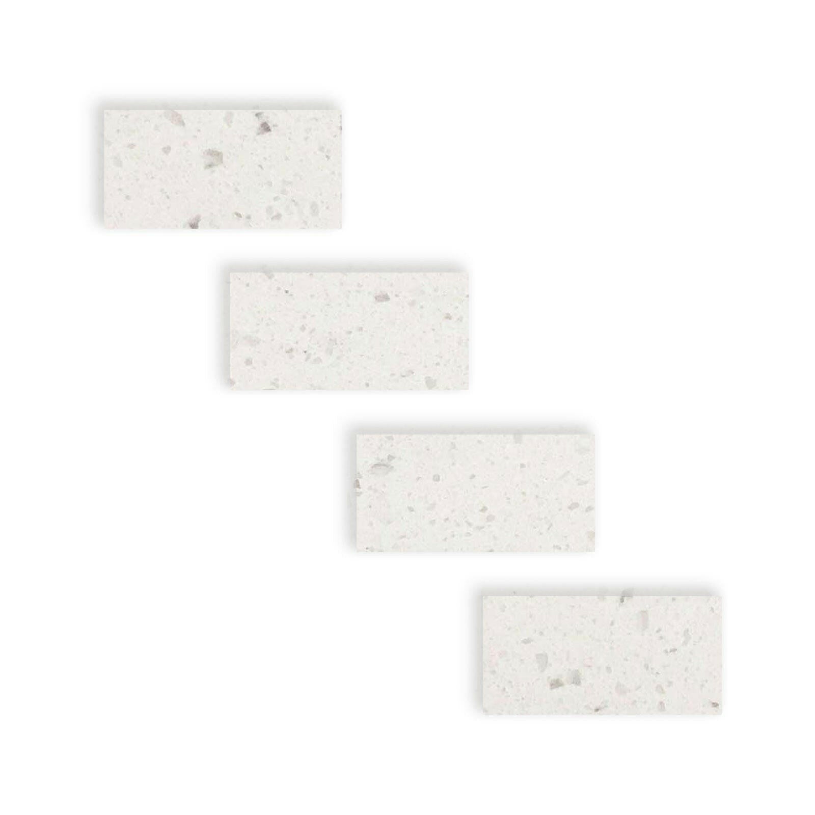Special Cut | 4x8 Terrazzo Silver Marble Polished Tile Special Cut | 4x8 Terrazzo Silver Marble Polished Tile - American Tile Depot