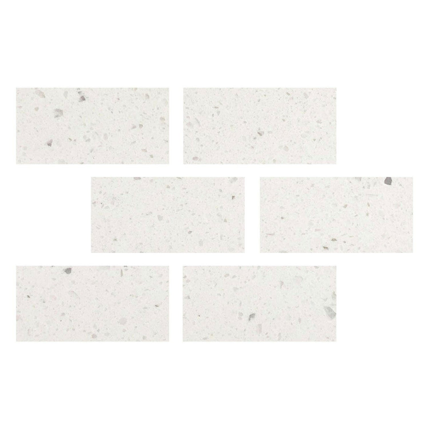 Special Cut | 4x8 Terrazzo Silver Marble Polished Tile Special Cut | 4x8 Terrazzo Silver Marble Polished Tile - American Tile Depot