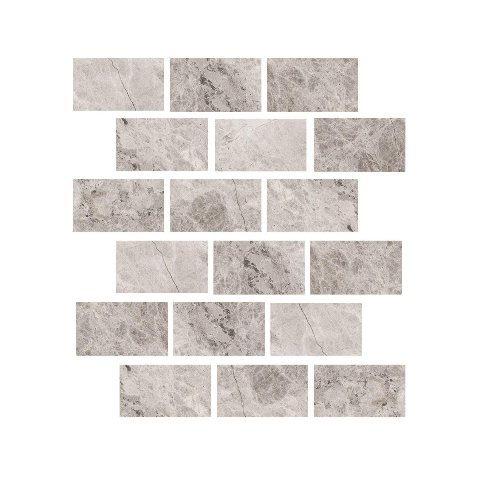 Special Cut | 4x8 Tundra Gray (Atlantic Gray) Marble Polished Tile Special Cut | 4x8 Tundra Gray (Atlantic Gray) Marble Polished Tile - American Tile Depot