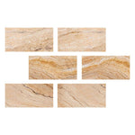 Special Cut | 4x8 Valencia Travertine Filled & Honed Tile Special Cut | 4x8 Valencia Travertine Filled & Honed Tile - American Tile Depot