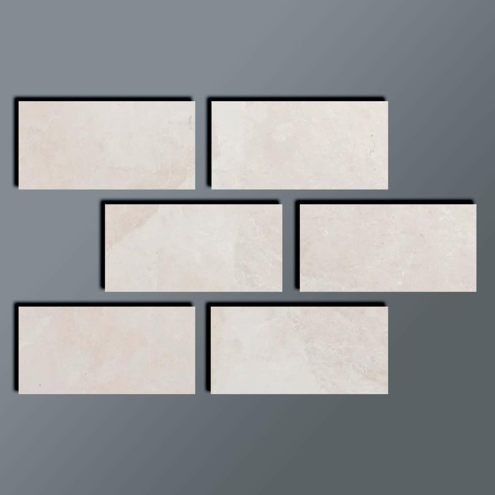 Special Cut | 4x8 White Pearl / Botticino Marble Honed Tile Special Cut | 4x8 White Pearl / Botticino Marble Honed Tile - American Tile Depot