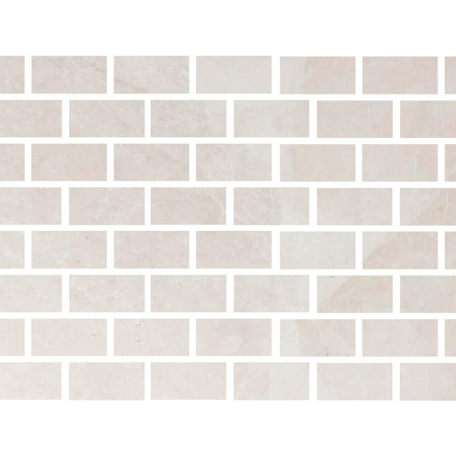 Special Cut | 4x8 White Pearl / Botticino Marble Honed Tile Special Cut | 4x8 White Pearl / Botticino Marble Honed Tile - American Tile Depot