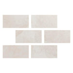 Special Cut | 4x8 White Pearl / Botticino Marble Honed Tile Special Cut | 4x8 White Pearl / Botticino Marble Honed Tile - American Tile Depot