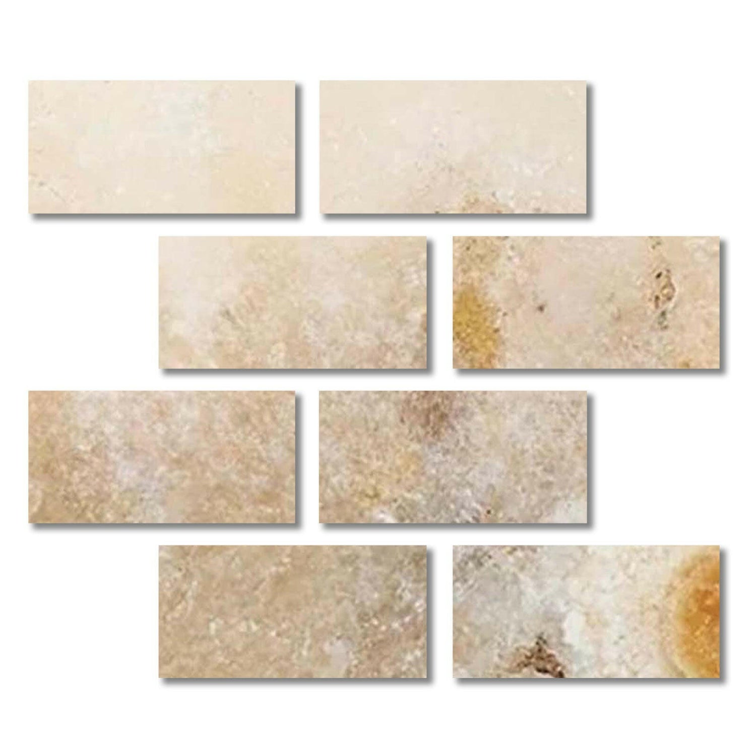 Special Cut | 6x12 Antico Onyx Travertine Filled & Honed Tile Special Cut | 6x12 Antico Onyx Travertine Filled & Honed Tile - American Tile Depot