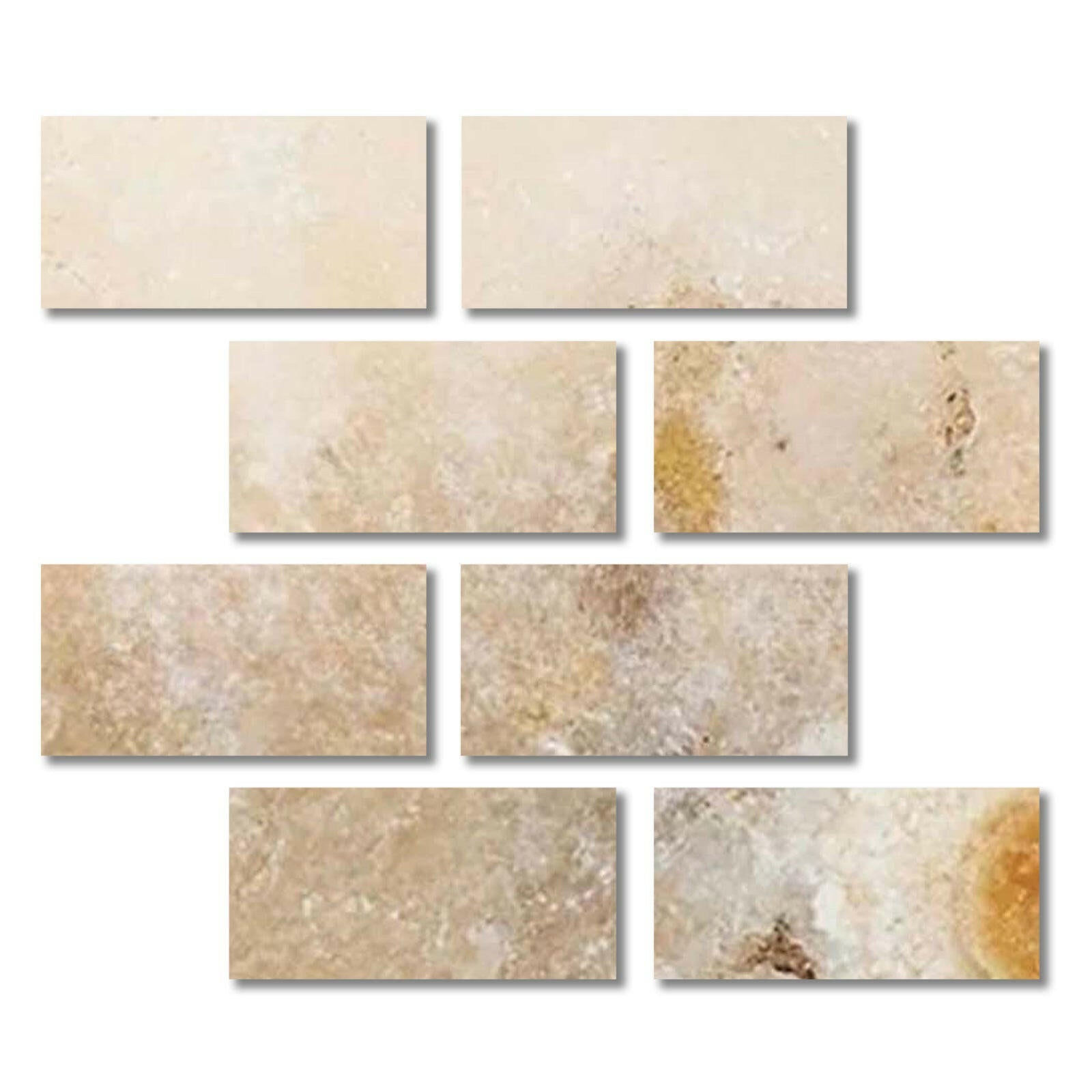 Special Cut | 6x12 Antico Onyx Travertine Filled & Polished Tile Special Cut | 6x12 Antico Onyx Travertine Filled & Polished Tile - American Tile Depot