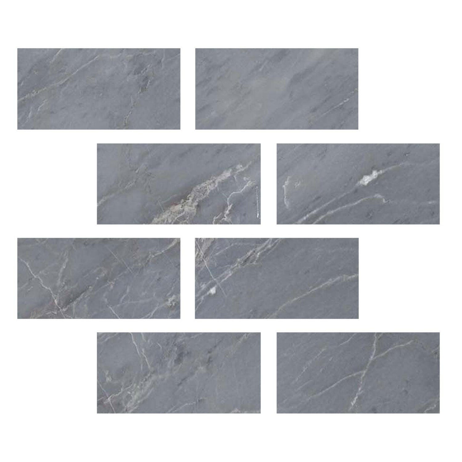 Special Cut | 6x12 Bardiglio Imperiale Marble Honed Tile Special Cut | 6x12 Bardiglio Imperiale Marble Honed Tile - American Tile Depot