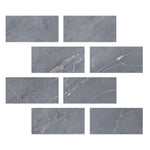 Special Cut | 6x12 Bardiglio Imperiale Marble Polished Tile Special Cut | 6x12 Bardiglio Imperiale Marble Polished Tile - American Tile Depot