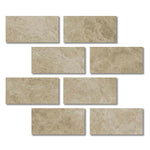 Special Cut | 6x12 Cappuccino Marble Polished Tile Special Cut | 6x12 Cappuccino Marble Polished Tile - American Tile Depot